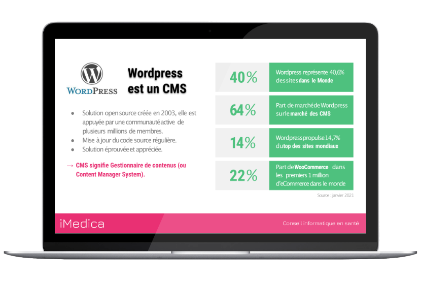 inforgraphie sur WordPress en 2021