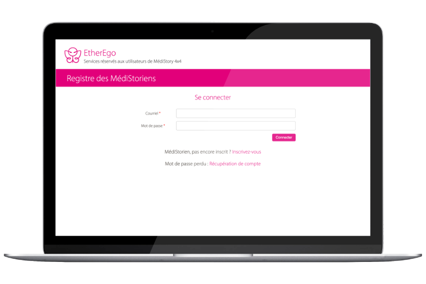 capture d'écran du site internet etherego.com