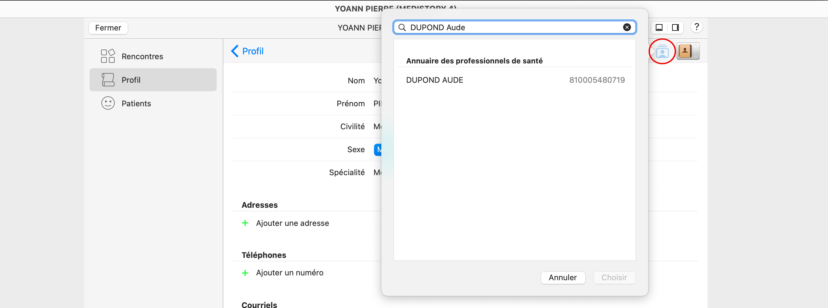 Formulaire de création de compte EtherEgo - Etape 1 : Civilité