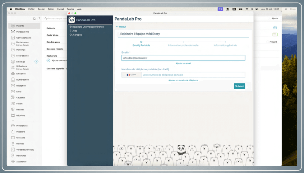 Capture d’écran 2025-08-21 à 12.25.54 Formulaire de création de compte EtherEgo - Etape 2 : Profession